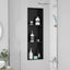 Bruse Niche Sort 92 x 32 x 10 cm Rustfrit stål