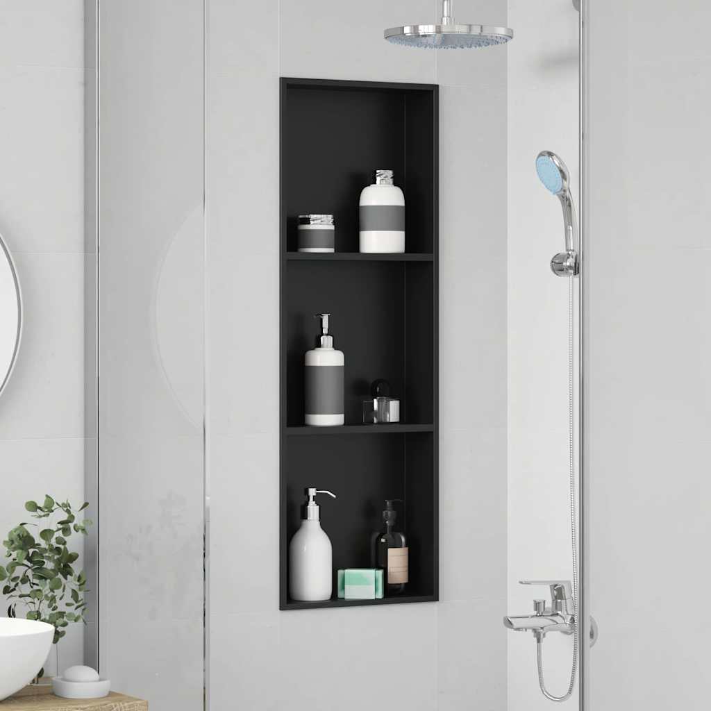 Bruse Niche Sort 92 x 32 x 10 cm Rustfrit stål