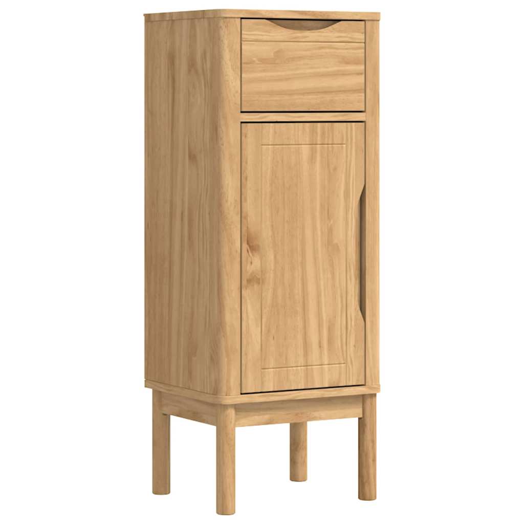 Badeværelsesskab med skuffe FLORO Voks brun 35 x 30 x 90 cm