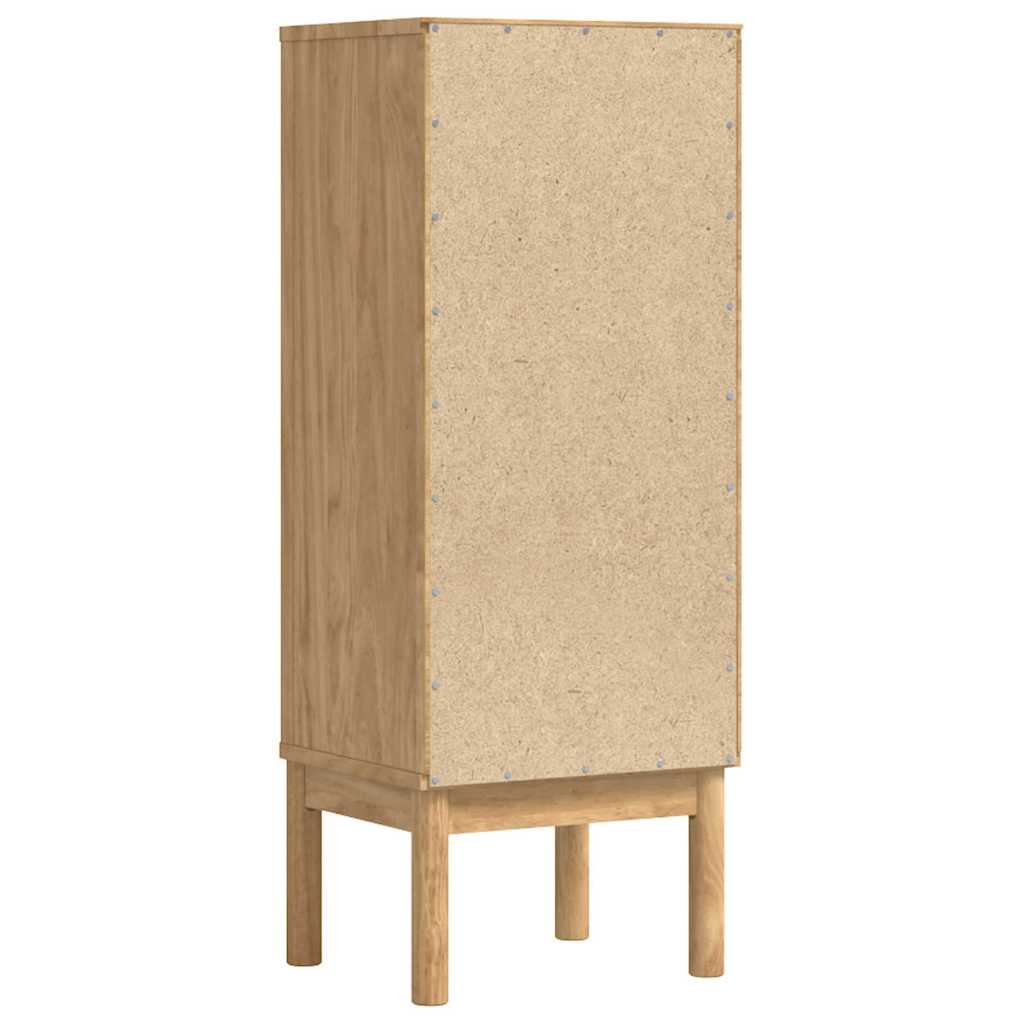 Badeværelsesskab med skuffe FLORO Voks brun 35 x 30 x 90 cm