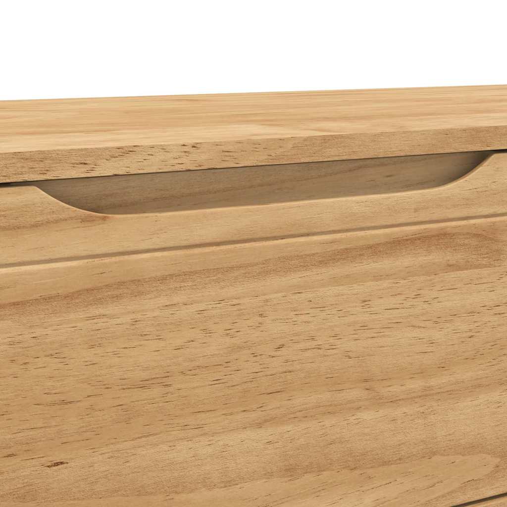 Garderobebænk FLORO Voks brun 115 x 40 x 45 cm Massivt fyrretræ