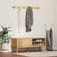 Garderobebænk FLORO Voks brun 115 x 40 x 45 cm Massivt fyrretræ