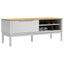 Garderobebænk FLORO Hvid 115 x 40 x 45 cm Massivt fyrretræ