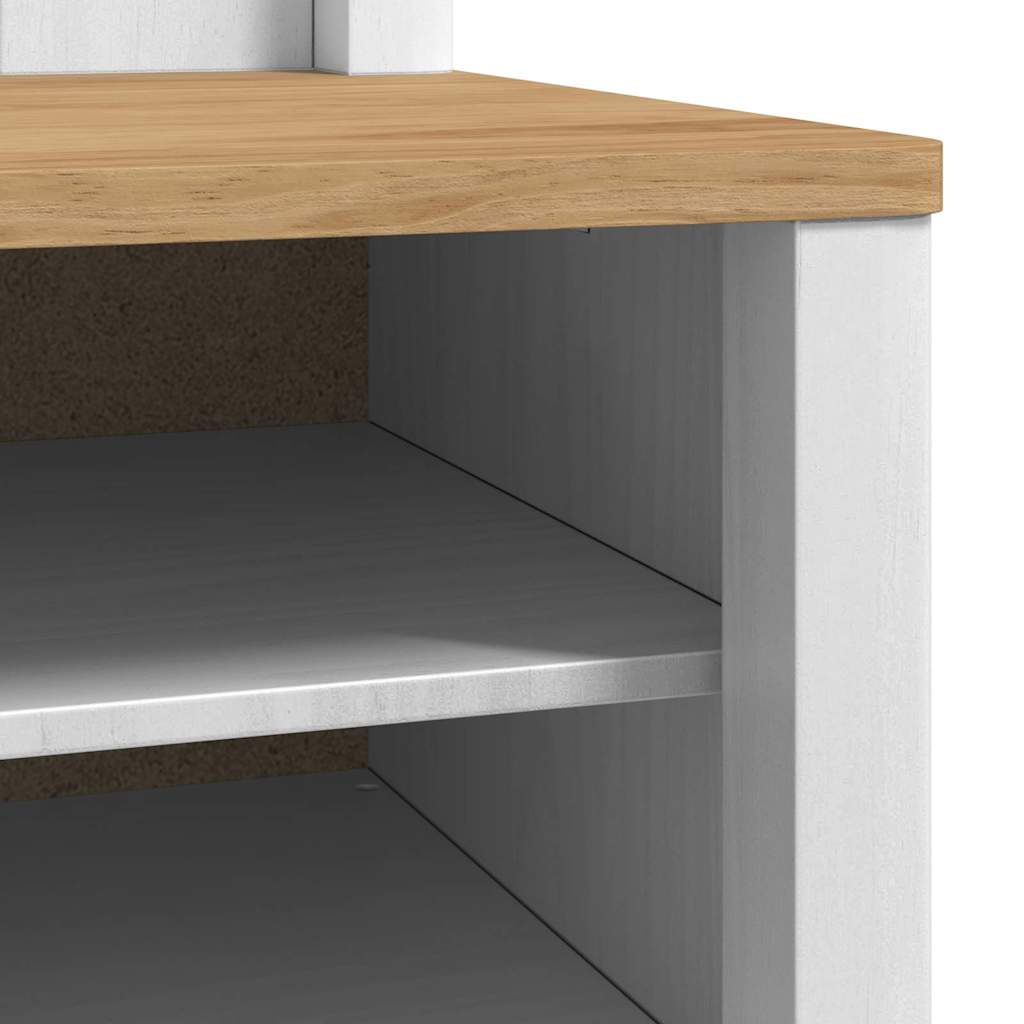 Gangskab FLORO Hvid 50 x 40 x 158 cm Massivt fyrretræ