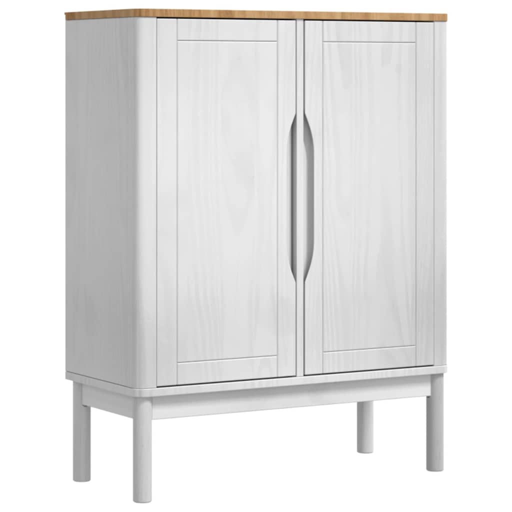 Sideboard FLORO Hvid 70 x 30 x 70,5 cm Massivt fyrretræ