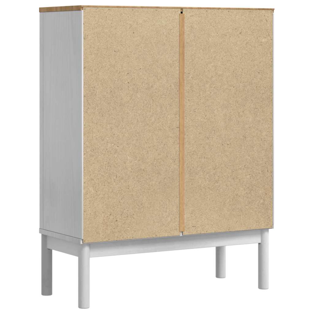 Sideboard FLORO Hvid 70 x 30 x 70,5 cm Massivt fyrretræ