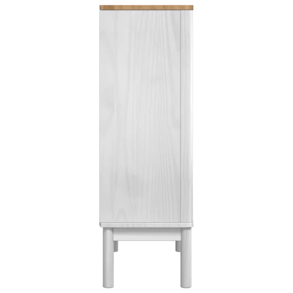 Sideboard FLORO Hvid 70 x 30 x 70,5 cm Massivt fyrretræ
