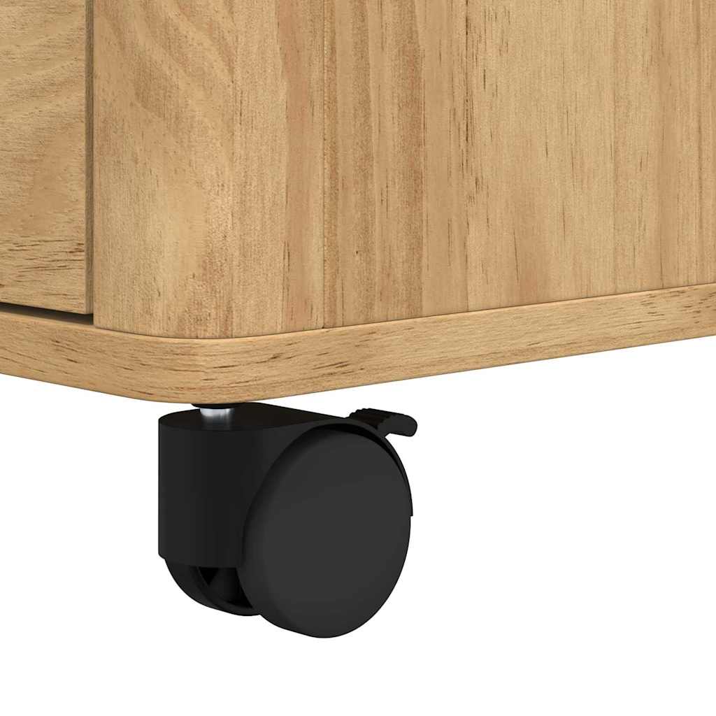 Køkkenvogn FLORO Voks brun 72,5 x 45 x 80 cm Massivt fyrretræ
