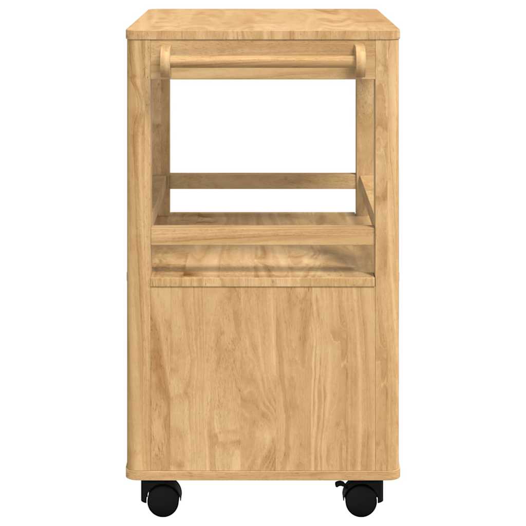Køkkenvogn FLORO Voks brun 72,5 x 45 x 80 cm Massivt fyrretræ