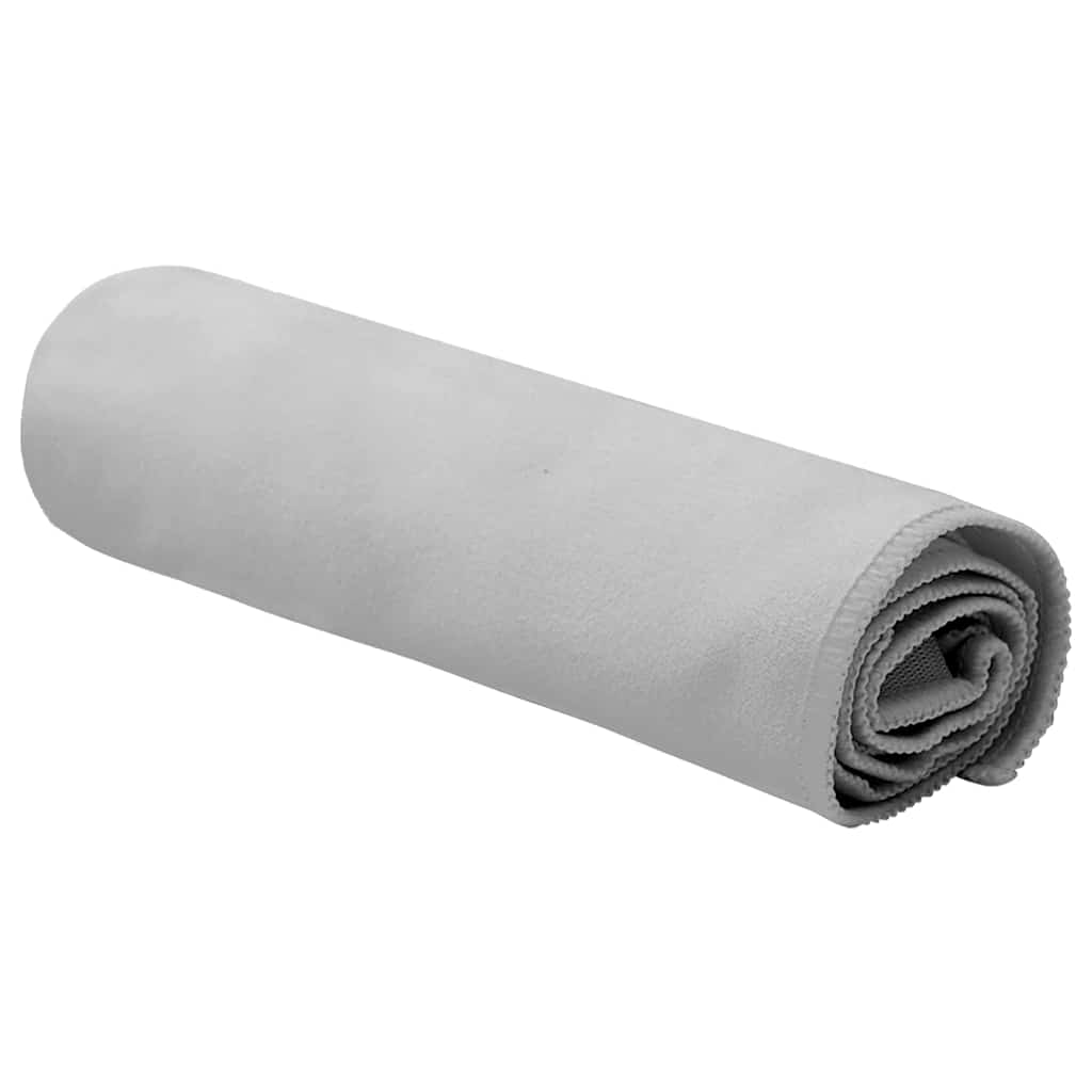 Sportshåndklæder 2 stk. Grå 50 x 30 cm Polyester og polyamid
