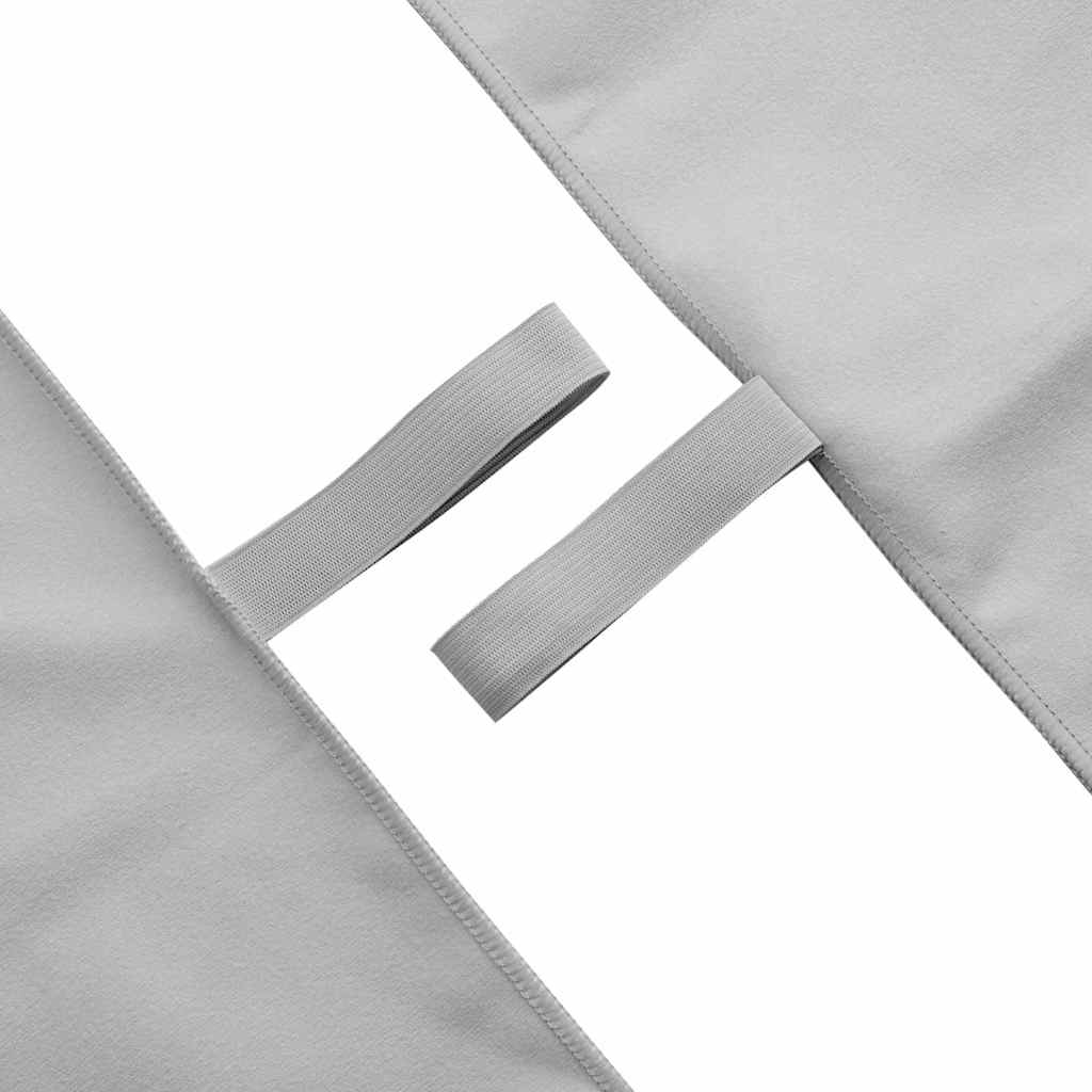 Sportshåndklæder 2 stk. Grå 100 x 50 cm Polyester og polyamid