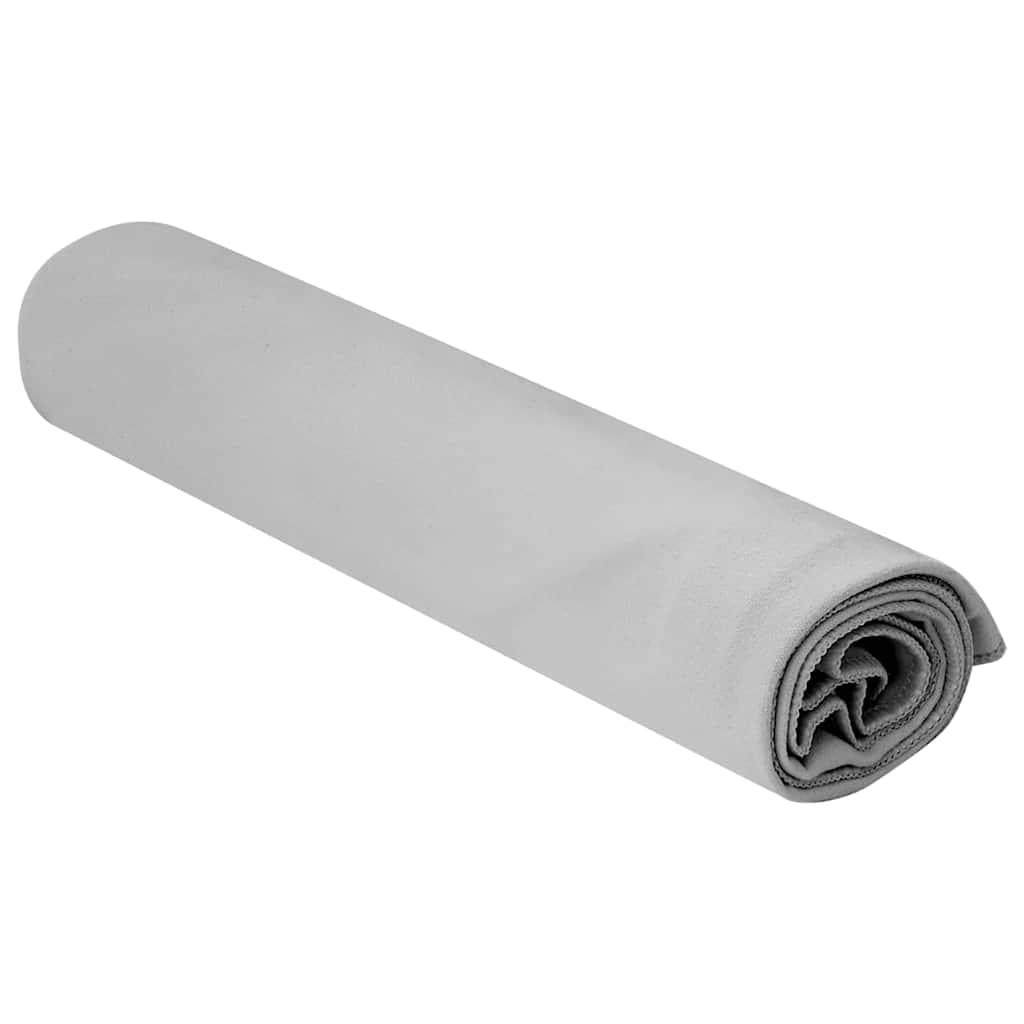 Sportshåndklæder 2 stk. Grå 100 x 50 cm Polyester og polyamid