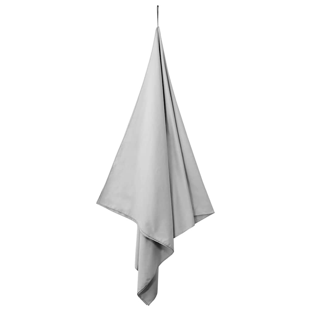 Sportshåndklæder 2 stk. Grå 200 x 100 cm Polyester og polyamid