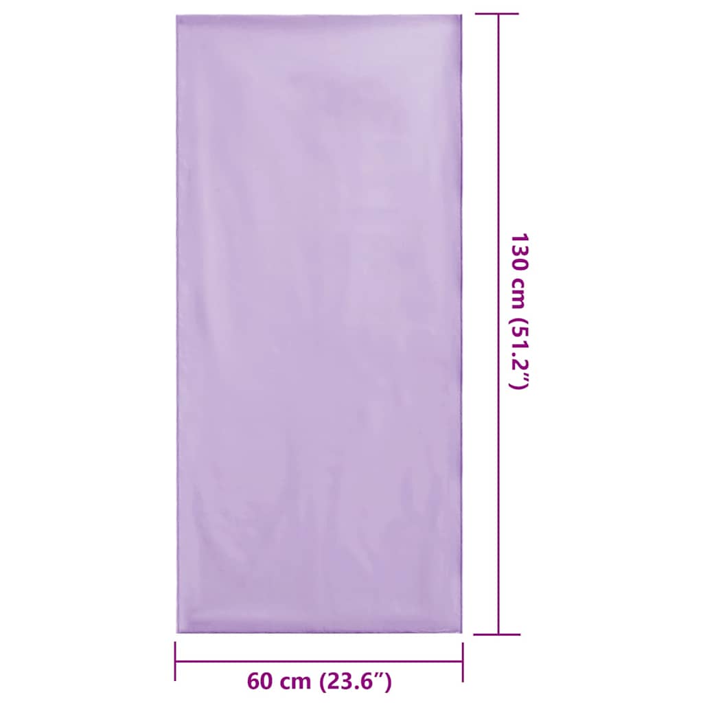 Udendørs stol håndklæder 2 stk. Lilla 130 x 60 cm