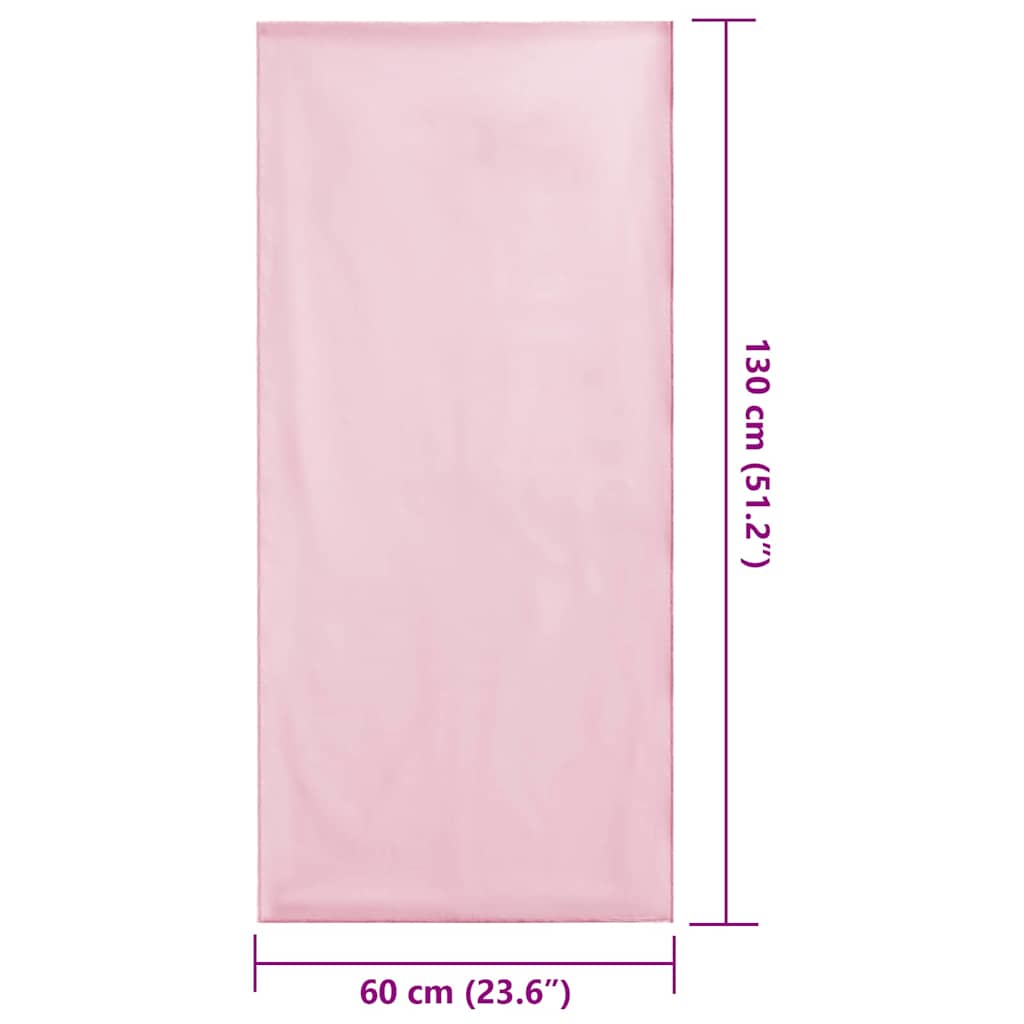 Udendørs stol håndklæder 2 stk. Lyserød 130 x 60 cm