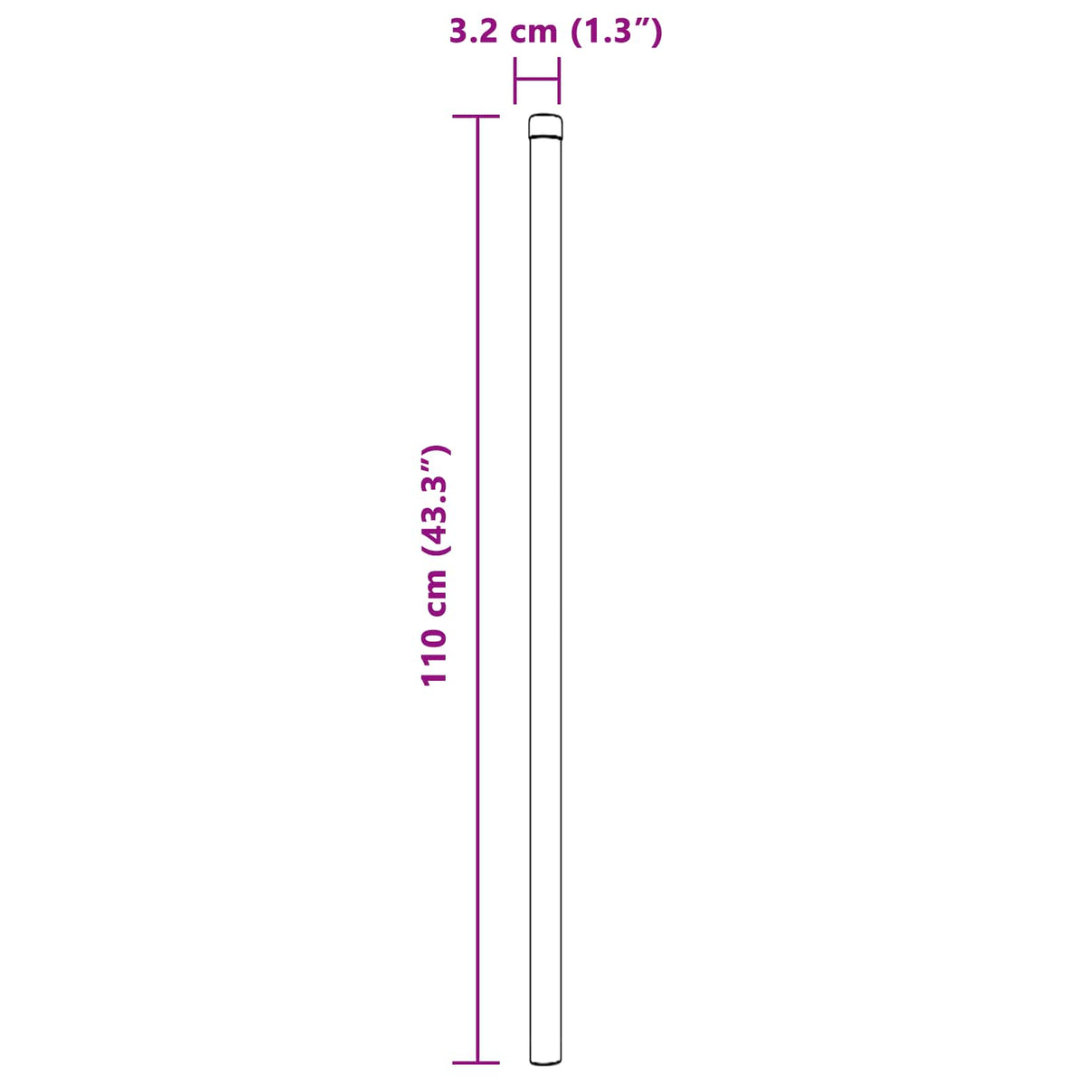 Zaunpfosten 12 stk. Grøn 110 cm Pulverlakeret Stål
