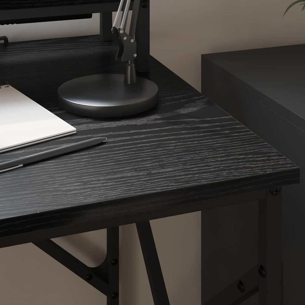 Bord Sort eg 100 x 50 x 86,5 cm Konstrueret træ
