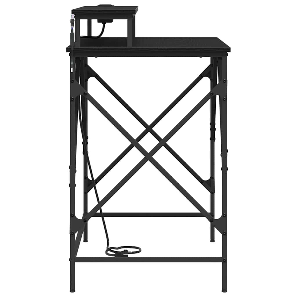 Bord Sort eg 100 x 50 x 86,5 cm Konstrueret træ