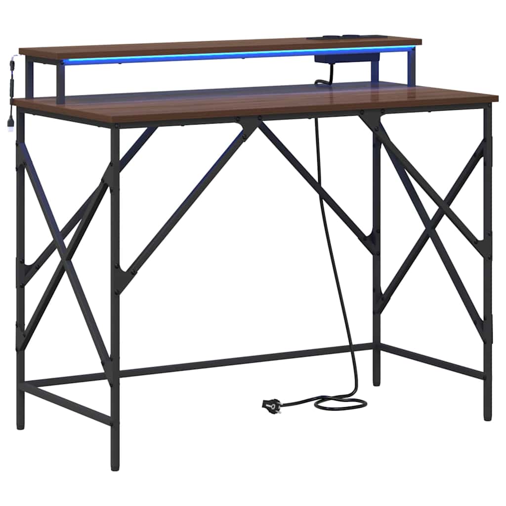 Bord Brun eg 100 x 50 x 86,5 cm Konstrueret træ