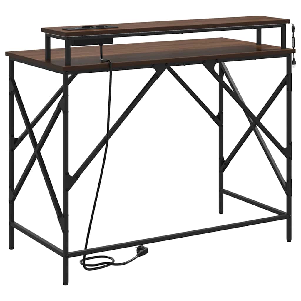 Bord Brun eg 100 x 50 x 86,5 cm Konstrueret træ