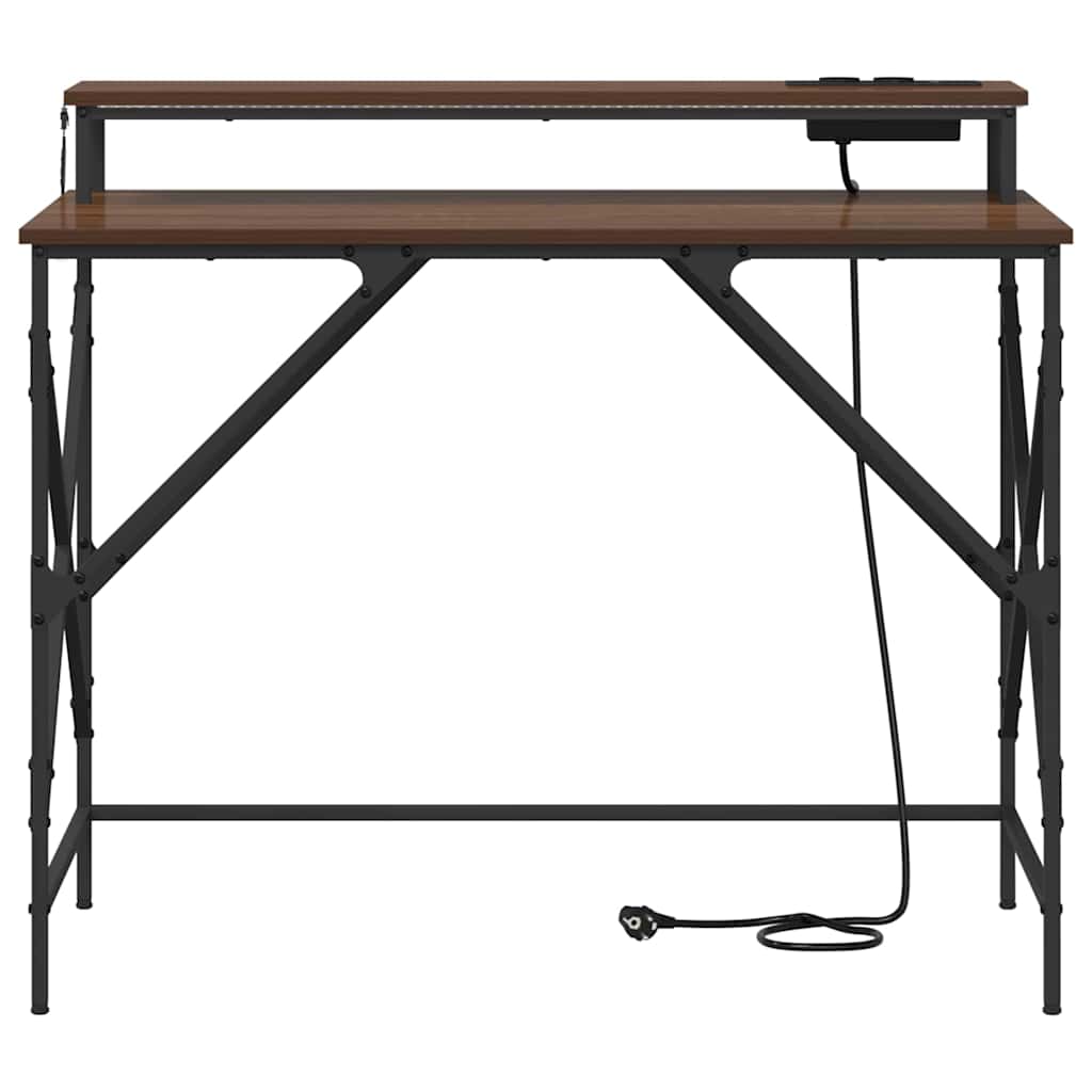Bord Brun eg 100 x 50 x 86,5 cm Konstrueret træ
