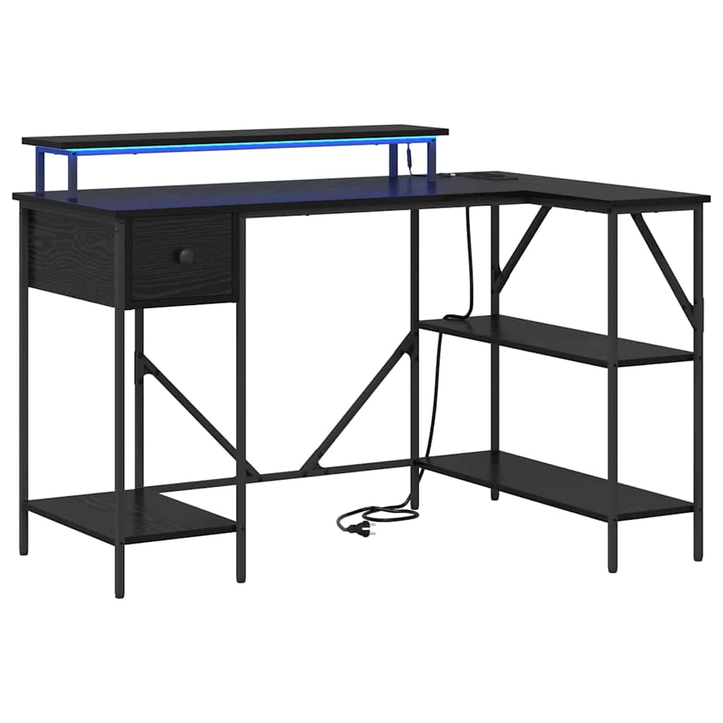 Bord Sort eg 120 x 79 x 86,5 cm Konstrueret træ