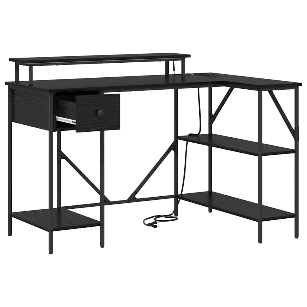 Bord Sort eg 120 x 79 x 86,5 cm Konstrueret træ