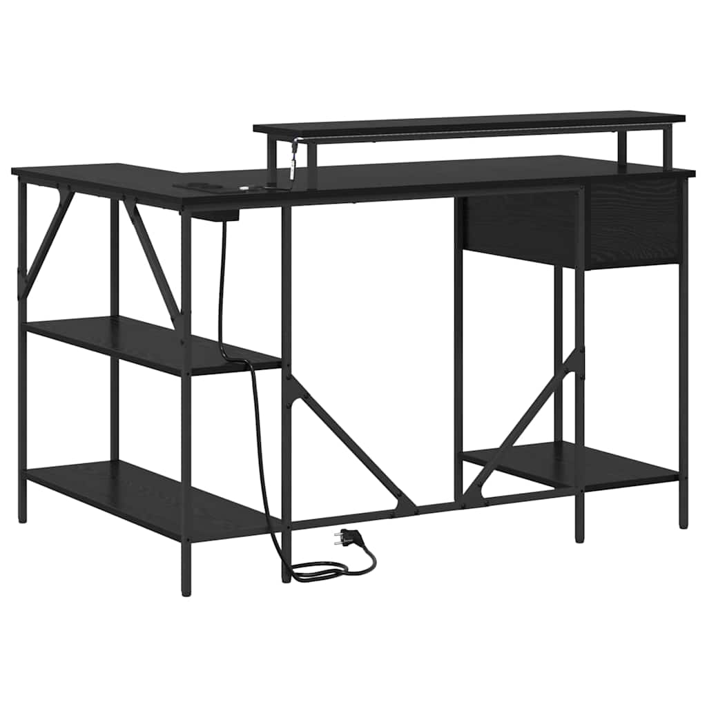 Bord Sort eg 120 x 79 x 86,5 cm Konstrueret træ