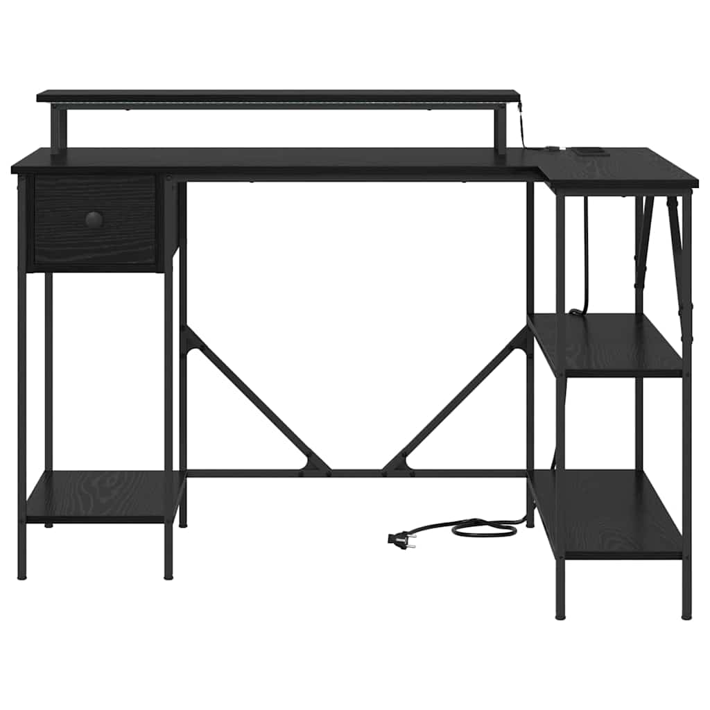 Bord Sort eg 120 x 79 x 86,5 cm Konstrueret træ