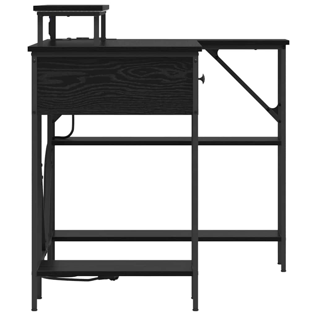 Bord Sort eg 120 x 79 x 86,5 cm Konstrueret træ