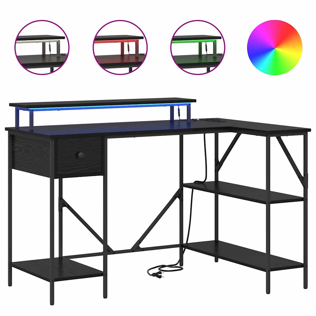Bord Sort eg 120 x 79 x 86,5 cm Konstrueret træ