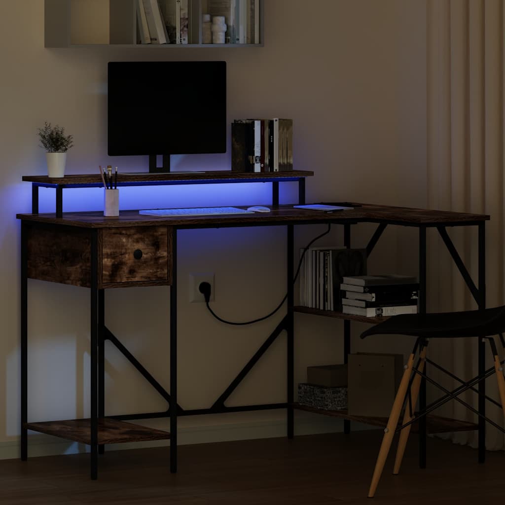 Bord Røget eg 120 x 79 x 86,5 cm Konstrueret træ