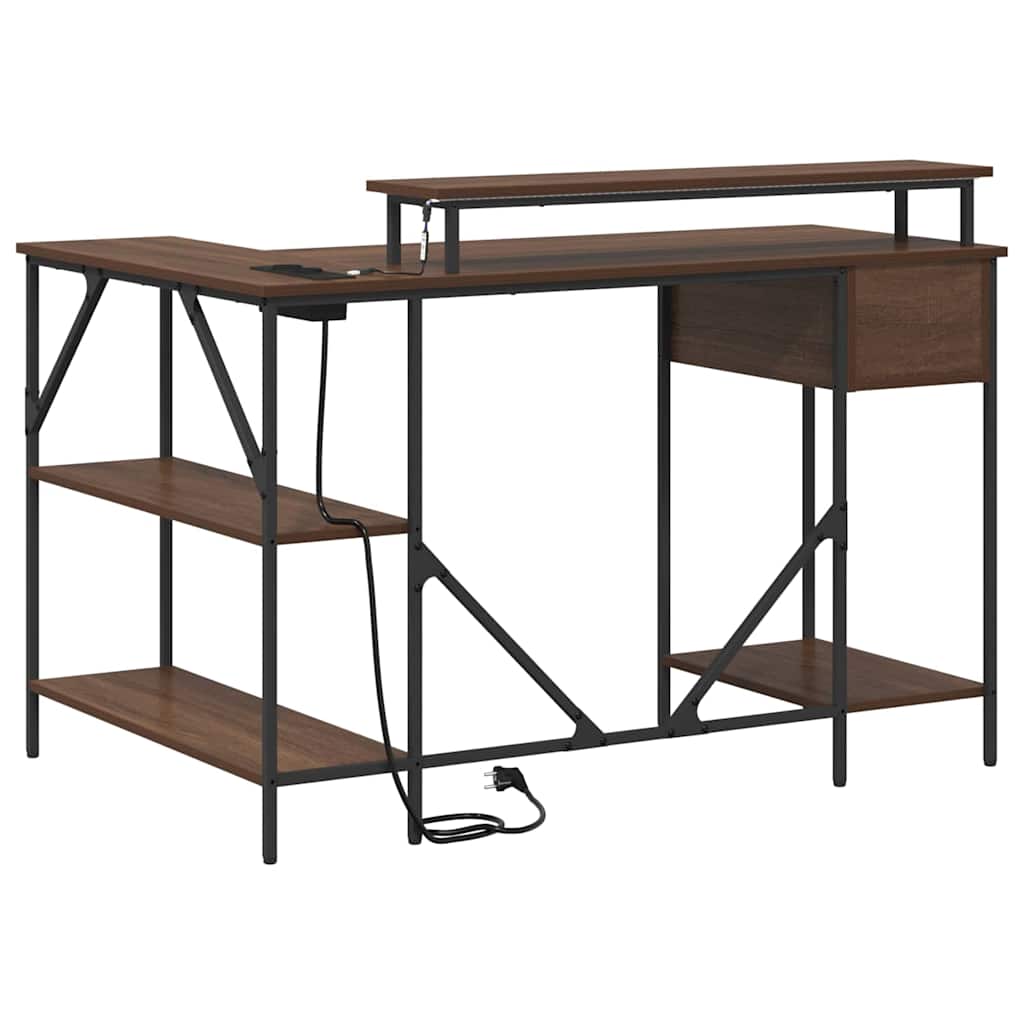 Bord Brun eg 120 x 79 x 86,5 cm Konstrueret træ