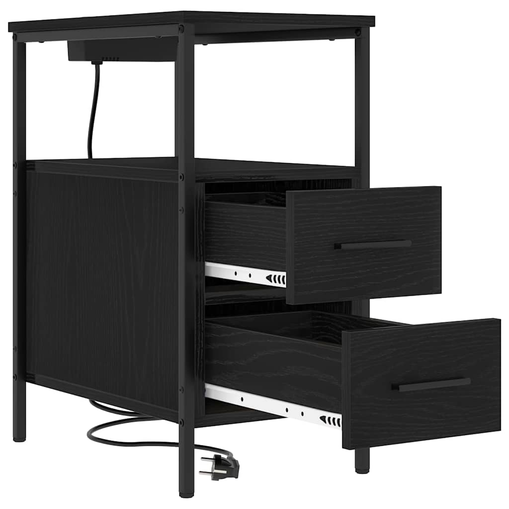 Natskab Sort eg 30 x 48 x 61 cm Konstrueret træ