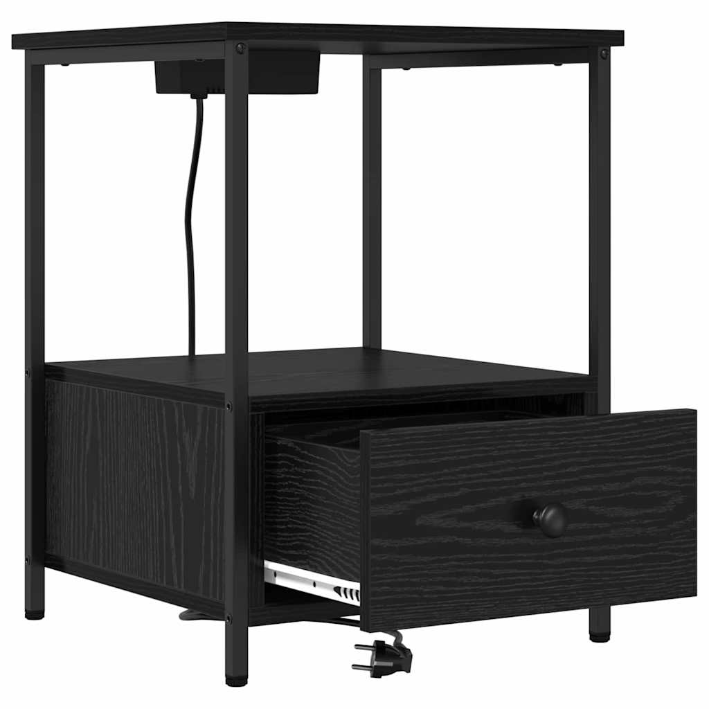 Natskab Sort eg 42 x 41 x 56 cm Konstrueret træ