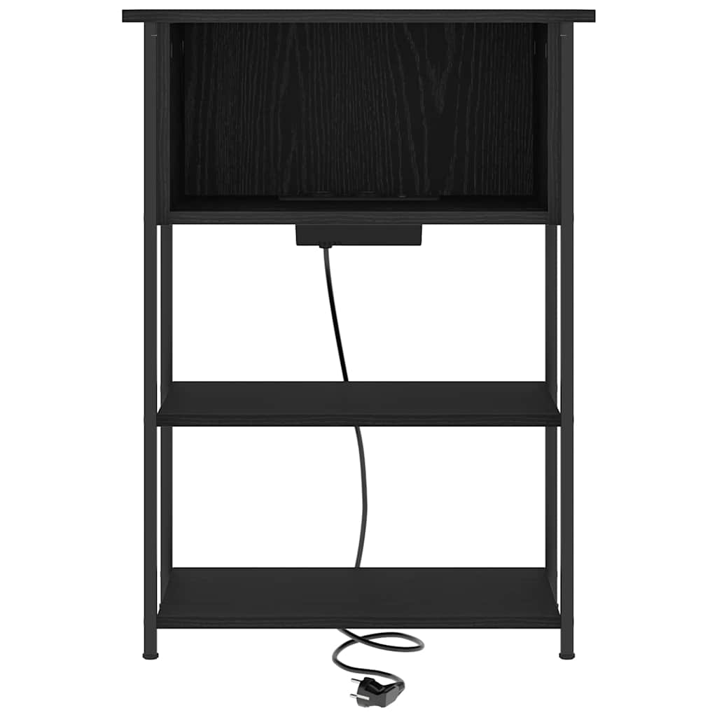 Natskab Sort eg 38 x 31 x 61 cm Konstrueret træ