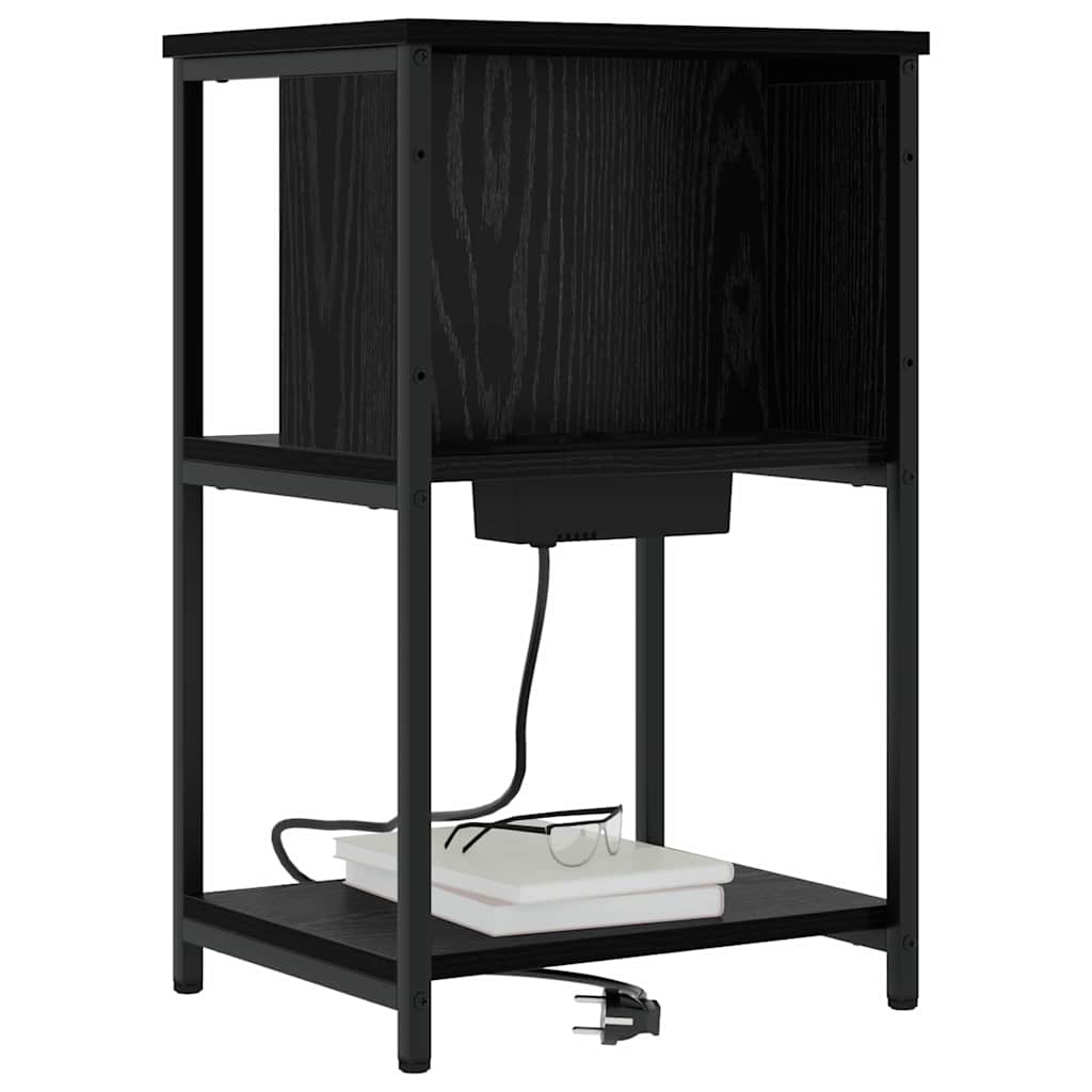 Natskab Sort eg 38 x 31 x 61 cm Konstrueret træ