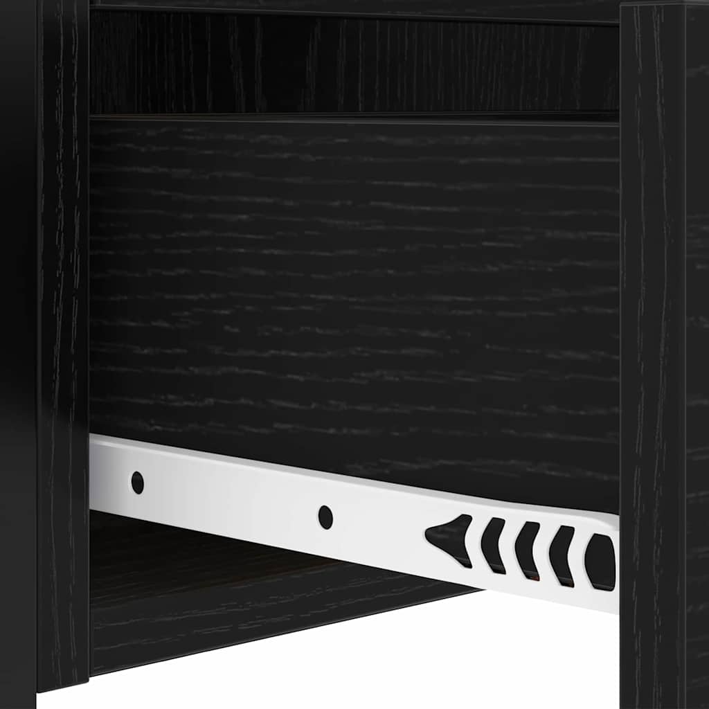 Natskab Sort eg 40 x 31 x 60 cm Konstrueret træ