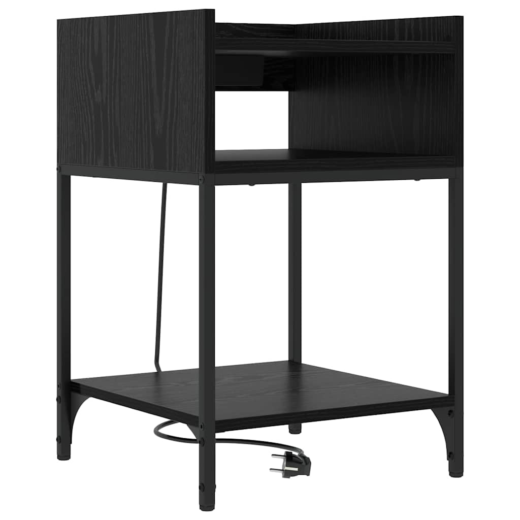 Natskab Sort eg 40 x 40 x 61 cm Konstrueret træ