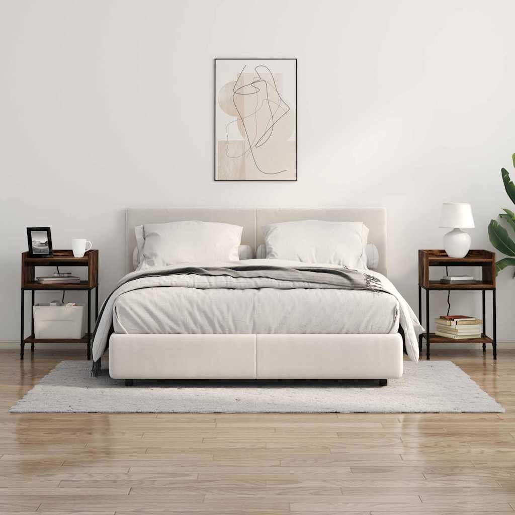Natskab 2 stk. Røget eg 40 x 40 x 61 cm Konstrueret træ