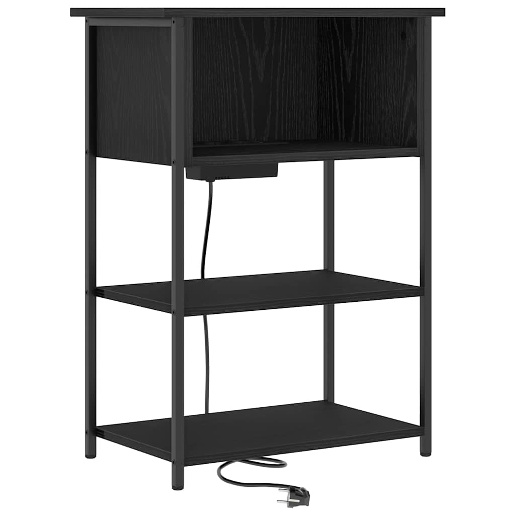 Natskab Sort eg 55 x 31 x 76 cm Konstrueret træ