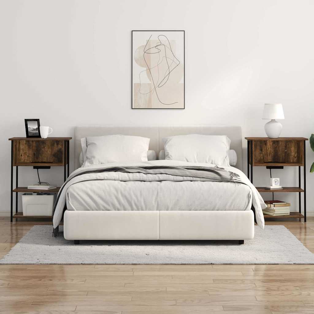 Natskab Røget eg 55 x 31 x 76 cm Konstrueret træ