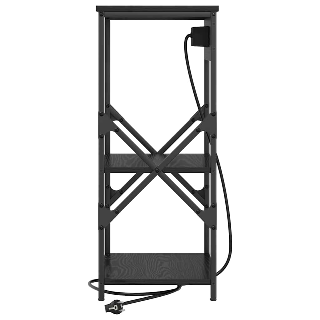 Natskab 2 stk. Sort eg 41 x 31 x 76 cm Konstrueret træ