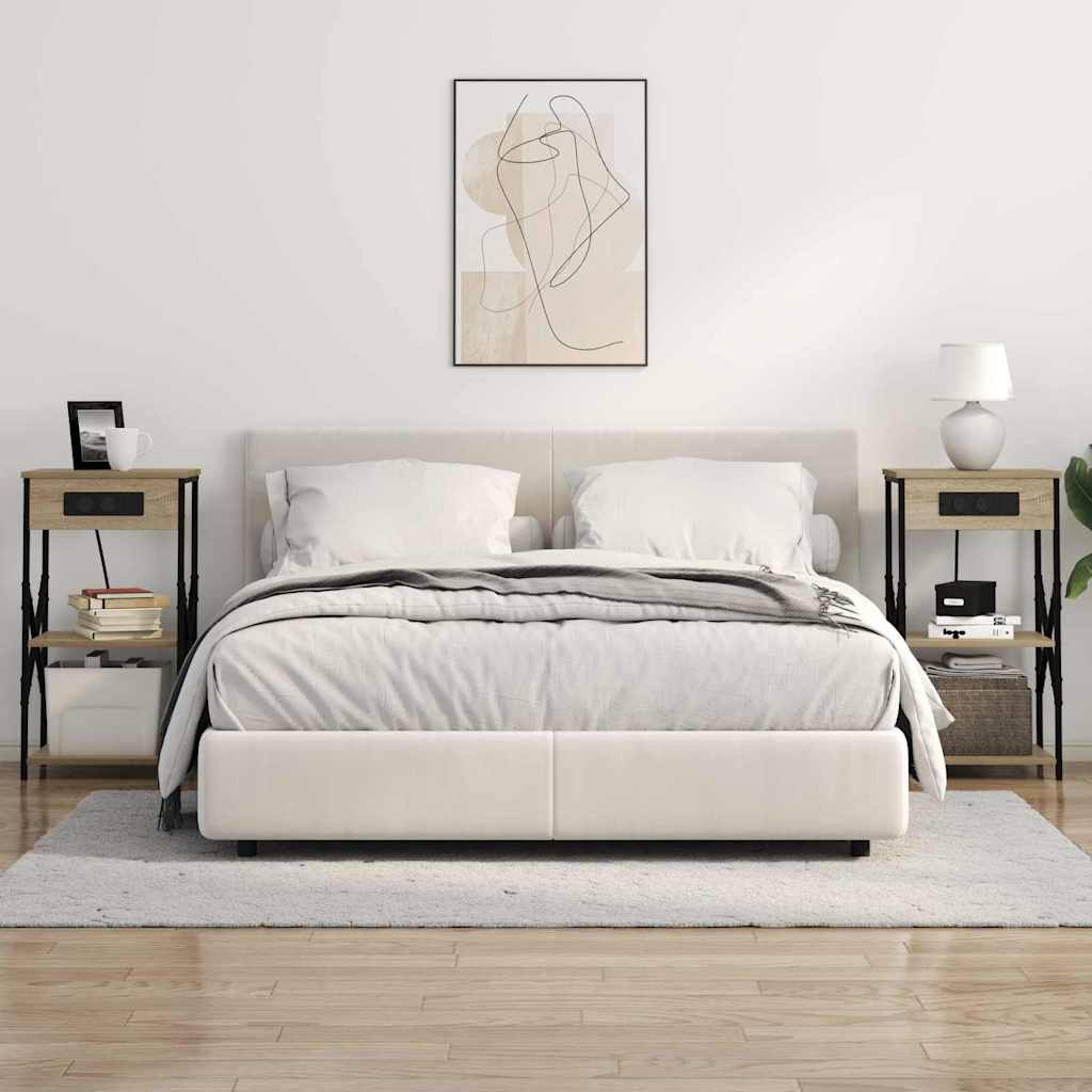 Natskab 2 stk. Sonoma eg 41 x 31 x 76 cm Konstrueret træ