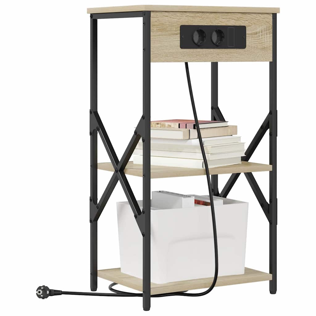 Natskab 2 stk. Sonoma eg 41 x 31 x 76 cm Konstrueret træ