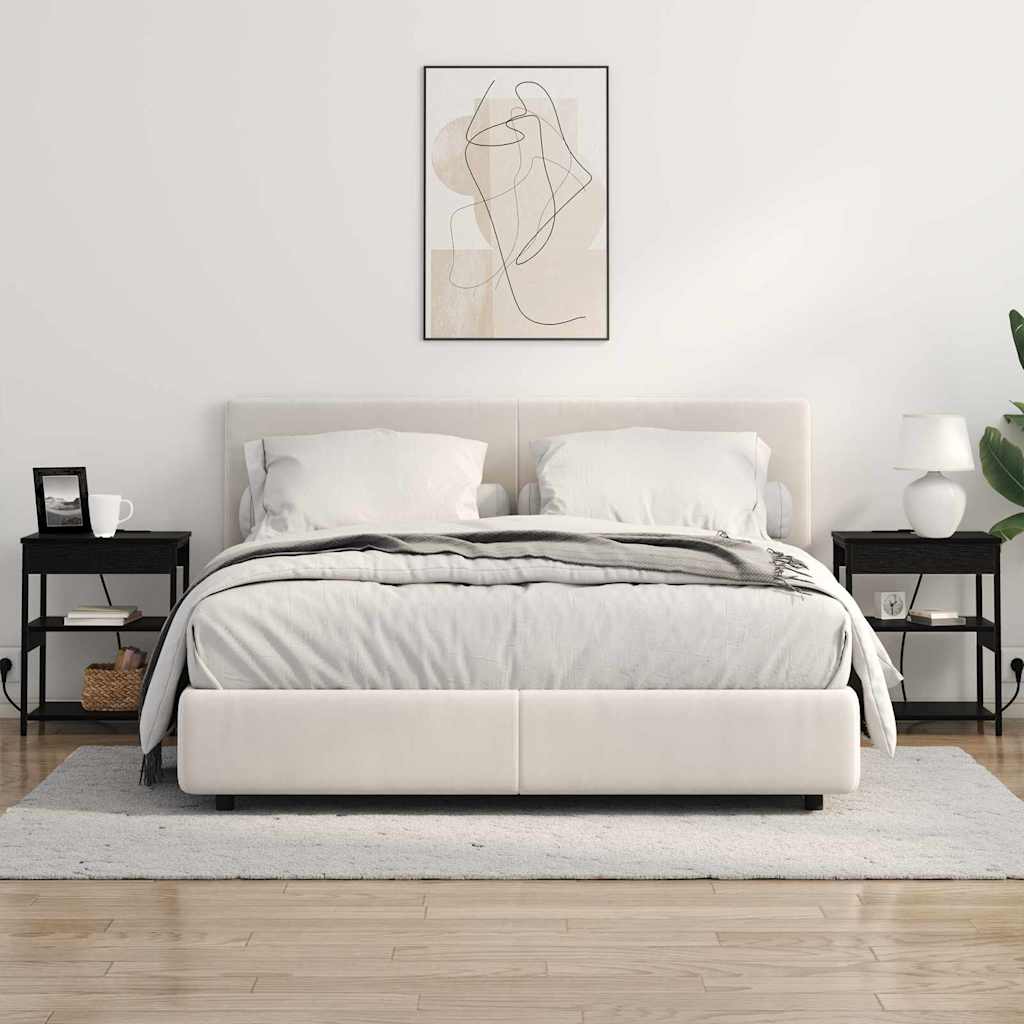 Natskab 2 stk. Sort eg 41 x 31 x 51 cm Konstrueret træ