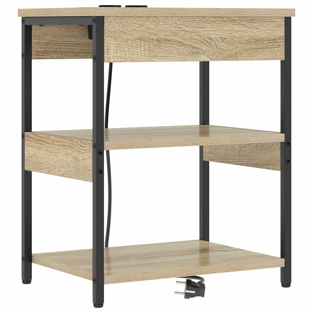 Natskab 2 stk. Sonoma eg 41 x 31 x 51 cm Konstrueret træ