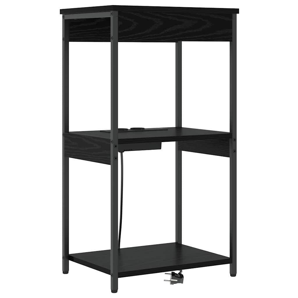 Natskab Sort eg 41 x 31 x 76 cm Konstrueret træ