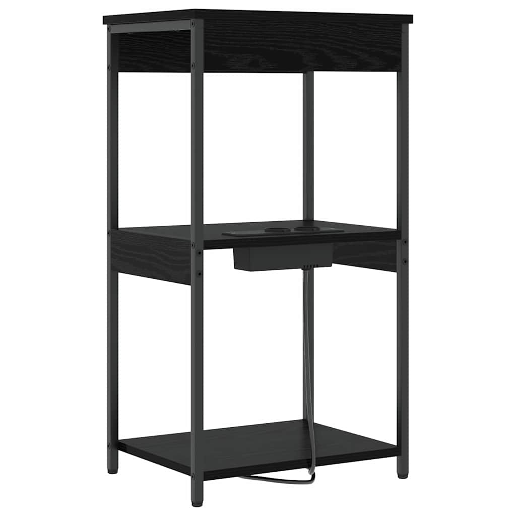 Natskab Sort eg 41 x 31 x 76 cm Konstrueret træ