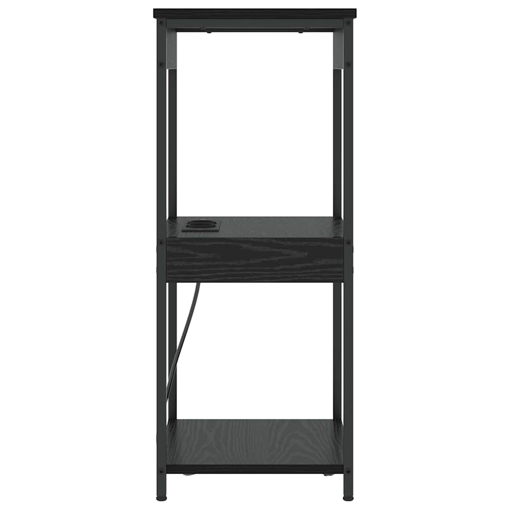 Natskab Sort eg 41 x 31 x 76 cm Konstrueret træ